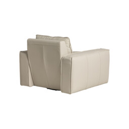 Holloway Swivel Armchair, Neutral Leather - Barker & Stonehouse - thumbnail 6