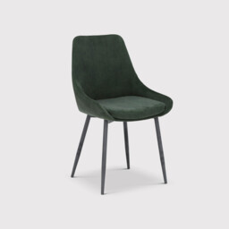 Emmett Dining Chair, Green Fabric - Barker & Stonehouse - thumbnail 2