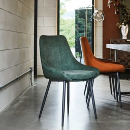 Emmett Dining Chair, Green Fabric - Barker & Stonehouse - thumbnail 3