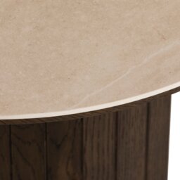 Kita Coffee Table, Round, Brown Concrete - Barker & Stonehouse - thumbnail 5