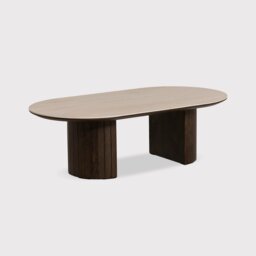Kita Coffee Table, Round, Brown Concrete - Barker & Stonehouse