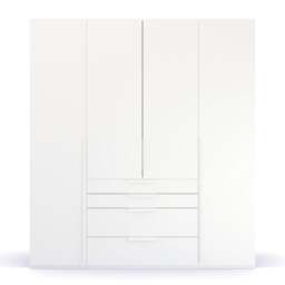 Frans 4 Door 4 Drawer Wardrobe 201Cm, White - Barker & Stonehouse - thumbnail 3
