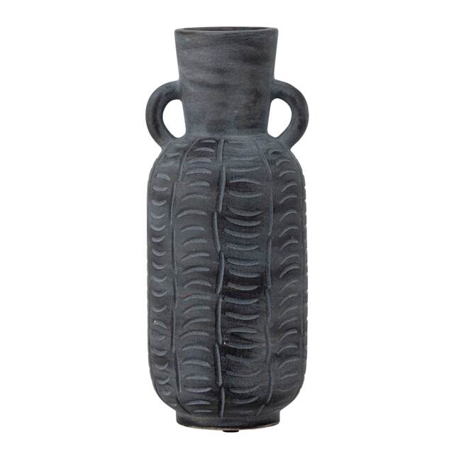 Charcoal Ceramic Vase, Grey - Barker & Stonehouse