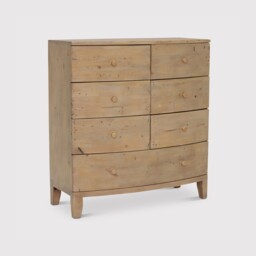 Lewes 7 Drawer Bow Front Chest, Wood - Barker & Stonehouse - thumbnail 1