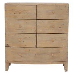 Lewes 7 Drawer Bow Front Chest, Wood - Barker & Stonehouse - thumbnail 2