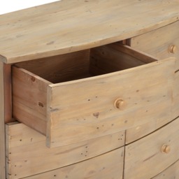 Lewes 7 Drawer Bow Front Chest, Wood - Barker & Stonehouse - thumbnail 4