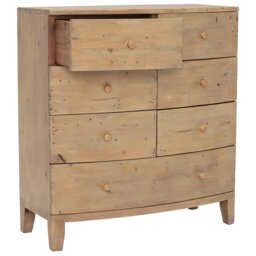Lewes 7 Drawer Bow Front Chest, Wood - Barker & Stonehouse - thumbnail 3