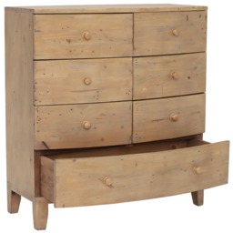 Lewes 7 Drawer Bow Front Chest, Wood - Barker & Stonehouse - thumbnail 6
