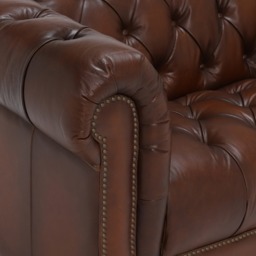 Ullswater 2 Seater Leather Chesterfield Sofa, Brown - Barker & Stonehouse - thumbnail 4