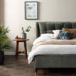 Raul Double Bed Frame Dusk Spruce, Green Fabric - Barker & Stonehouse - thumbnail 2