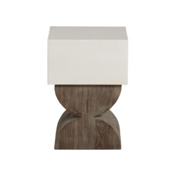 Turvey End Table 35X35X50Cm, White Concrete - Barker & Stonehouse - thumbnail 3
