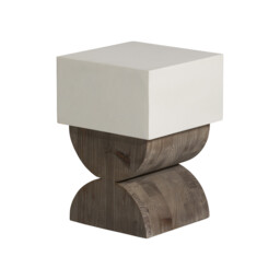Turvey End Table 35X35X50Cm, White Concrete - Barker & Stonehouse - thumbnail 6