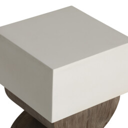Turvey End Table 35X35X50Cm, White Concrete - Barker & Stonehouse - thumbnail 4