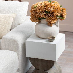 Turvey End Table 35X35X50Cm, White Concrete - Barker & Stonehouse - thumbnail 2