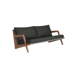 Tahiti Garden Sofa, Wooden, Black - Barker & Stonehouse - thumbnail 4