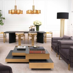 Eichholtz Condo Floor Lamp Including Shade Metal - Barker & Stonehouse - thumbnail 2