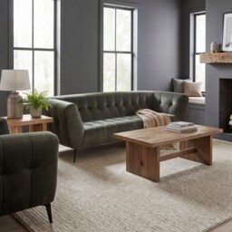 Azalea 2 Seater Sofa, Green Fabric - Barker & Stonehouse - thumbnail 2
