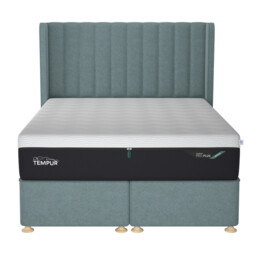 Tempur Suffolk King Slim Disc Static Divan Bed, Teal Fabric - Barker & Stonehouse - thumbnail 2