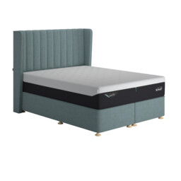 Tempur Suffolk King Slim Disc Static Divan Bed, Teal Fabric - Barker & Stonehouse - thumbnail 4