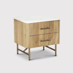 Fuji Small Bedside Table, Neutral Wood - Barker & Stonehouse - thumbnail 1