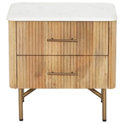 Fuji Small Bedside Table, Neutral Wood - Barker & Stonehouse - thumbnail 2
