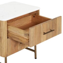 Fuji Small Bedside Table, Neutral Wood - Barker & Stonehouse - thumbnail 4