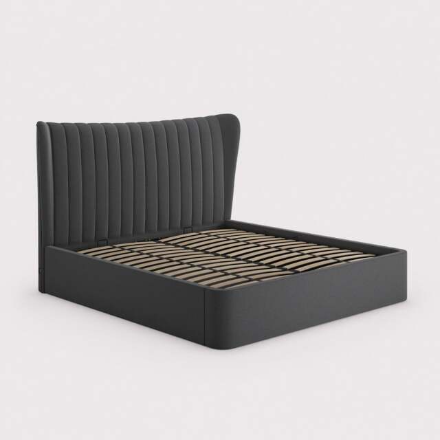 Tempur Horton Ottoman 150X200Cm Bed, Black Fabric - King - Barker & Stonehouse - image 1