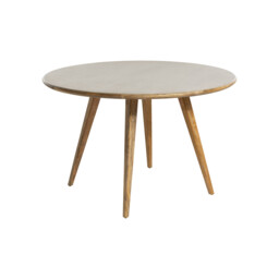 Burlington 120cm Faux Stone Round Dining Table, Round, Grey Wood - Barker & Stonehouse - thumbnail 3