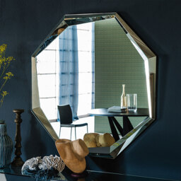 Cattelan Italia Emerald Wall Mounted Mirror 130 X 130Cm, Round, Grey Glass - Barker & Stonehouse - thumbnail 2