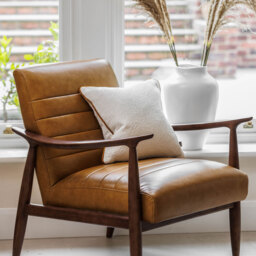 Hockney Armchair, Brown Leather - Barker & Stonehouse - thumbnail 2