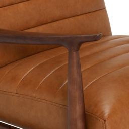 Hockney Armchair, Brown Leather - Barker & Stonehouse - thumbnail 5