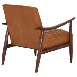 Hockney Armchair, Brown Leather - Barker & Stonehouse - thumbnail 6