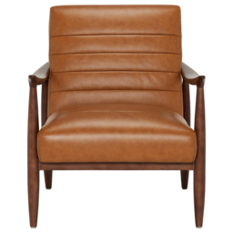 Hockney Armchair, Brown Leather - Barker & Stonehouse - thumbnail 3