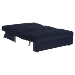 Reuben 120cm Sofa Bed Bed, Blue Fabric - Barker & Stonehouse - thumbnail 4