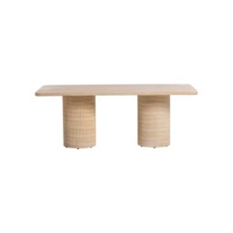 Zira Rectangular Dining Table 200cm, Neutral Concrete - Barker & Stonehouse - thumbnail 3