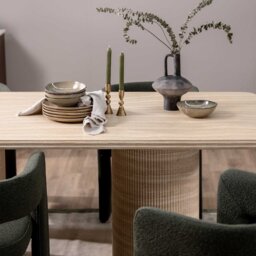 Zira Rectangular Dining Table 200cm, Neutral Concrete - Barker & Stonehouse - thumbnail 5