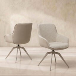 Lefa Dining Chair Beige, Neutral Fabric - Barker & Stonehouse