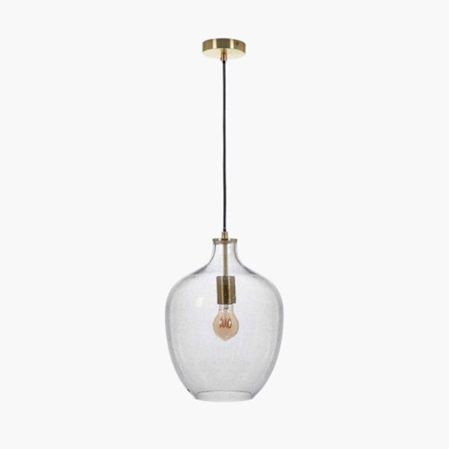 Bubble Glass Pendant Light, Gold - Barker & Stonehouse - image 1