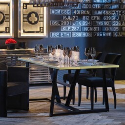 Timothy Oulton Iceberg Dining Table 213cm, Neutral Glass - W213cm - Barker & Stonehouse - thumbnail 2