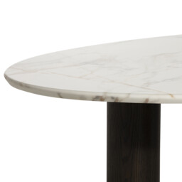 Nord Coffee Table-9Mm Ceramic Marble Effect, Round, White - Barker & Stonehouse - thumbnail 6