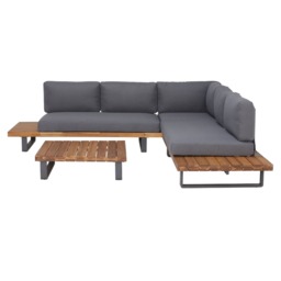 Maui Platform Corner Set, Wooden, Grey - Barker & Stonehouse - thumbnail 5