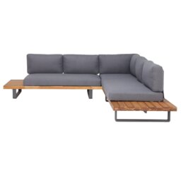 Maui Platform Corner Set, Wooden, Grey - Barker & Stonehouse - thumbnail 6