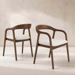 Carlow Dining Chair, Walnut Wood - Barker & Stonehouse