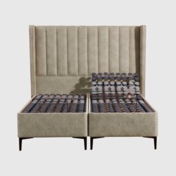 Tempur Suffolk King Slim Disc Adj Divan Bed, Neutral Velvet - Barker & Stonehouse - thumbnail 2