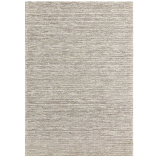 Whisper Stone 160x230cm Rug, Square, Neutral Wool Blend - Barker & Stonehouse