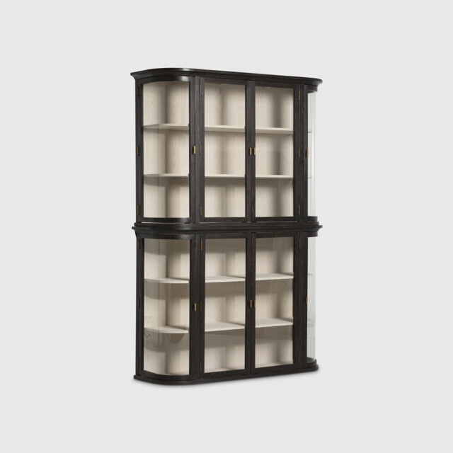Sorrel Display Cabinet 159.5x50x234cm, Brown Oak - Barker & Stonehouse - image 1