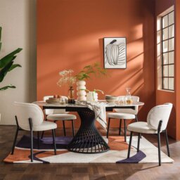 Mendal 120cm Extending Dining Table, Round, White Ceramic - Barker & Stonehouse - thumbnail 2