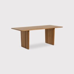 Ludwick Dining Table 200CM, Brown Oak - Barker & Stonehouse - thumbnail 1