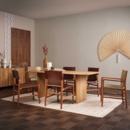 Ludwick Dining Table 200CM, Brown Oak - Barker & Stonehouse - thumbnail 2