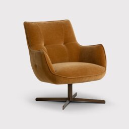 Milne Armchair, Brown Fabric - Barker & Stonehouse